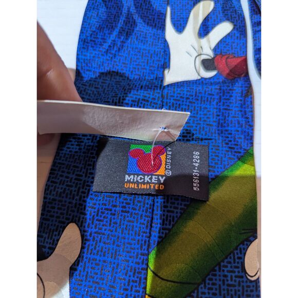 Vintage Mickey Unlimited Disney Mickey & Friends Mens Necktie from sears NWT - Picture 2 of 3